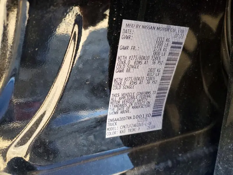 2024 NISSAN TITAN SV  
