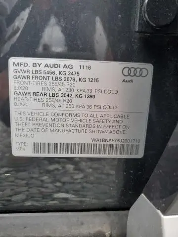 2018 AUDI Q5 PREMIUM PLUS  