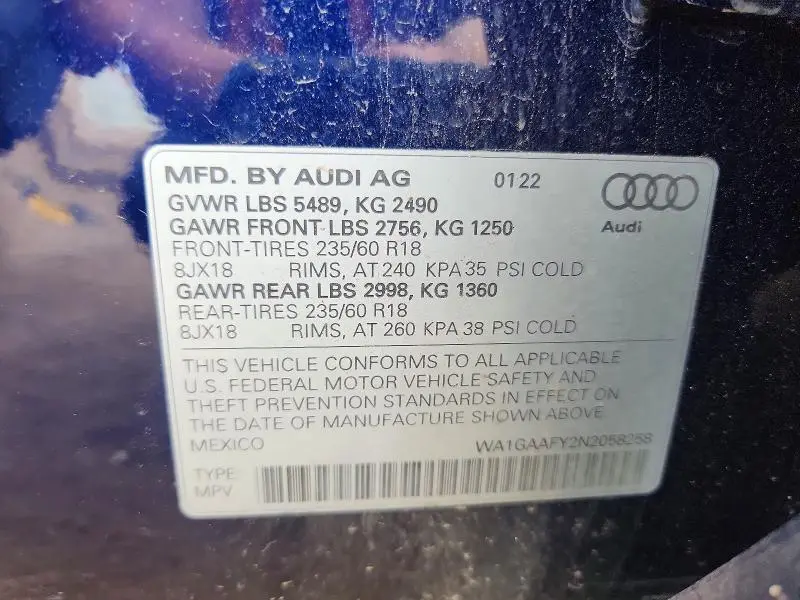 2022 AUDI Q5 PREMIUM 45  