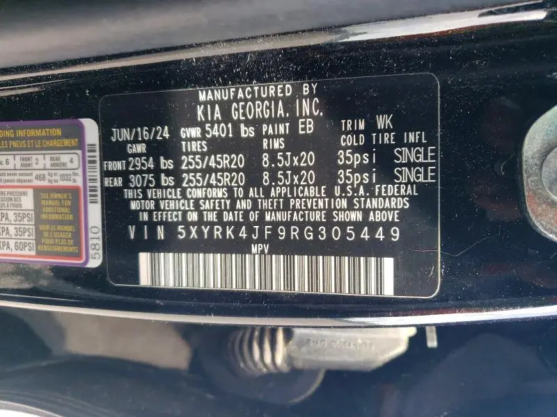 2024 KIA SORENTO SX  