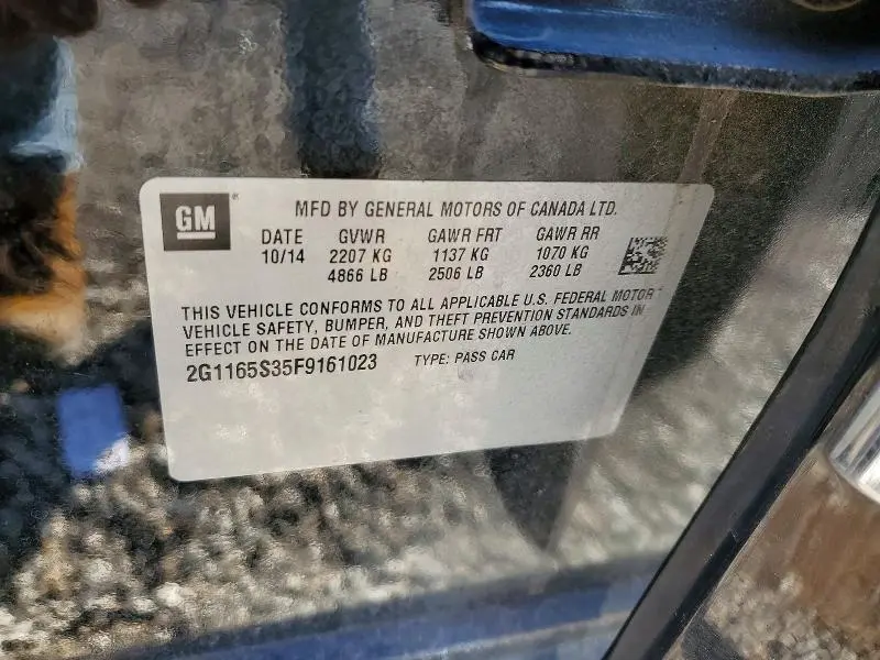 2015 CHEVROLET IMPALA LTZ  