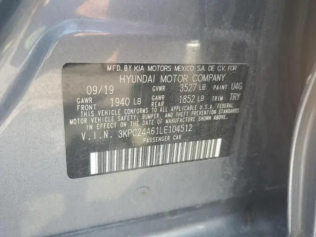 2020 HYUNDAI ACCENT SE  