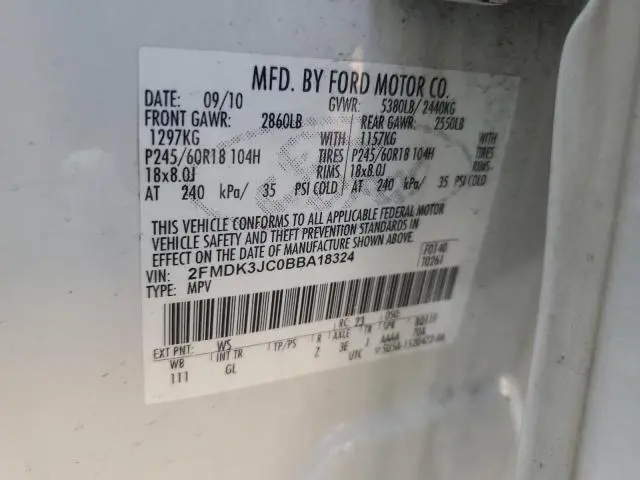 2011 FORD EDGE SEL  