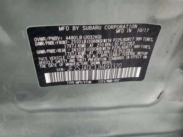 2018 SUBARU FORESTER 2.5I PREMIUM  