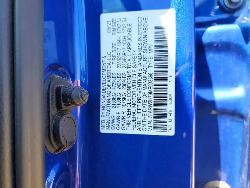 2021 HONDA CR-V SE  