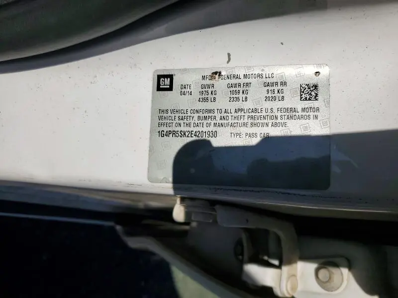2014 BUICK VERANO CONVENIENCE  