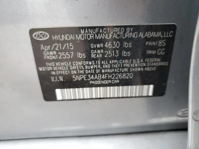 2015 HYUNDAI SONATA SPORT  