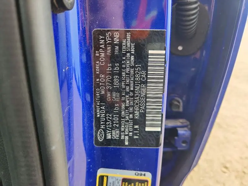 2022 HYUNDAI VENUE LIMITED  