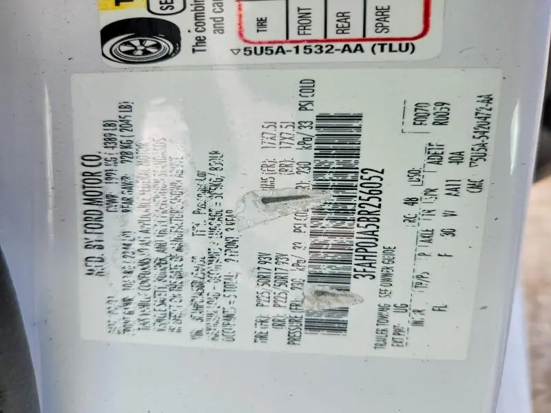 2011 FORD FUSION SEL  