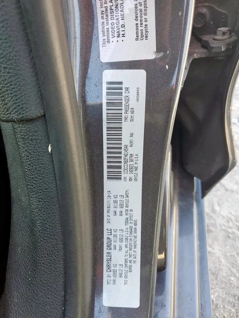 2015 CHRYSLER 200 LIMITED  