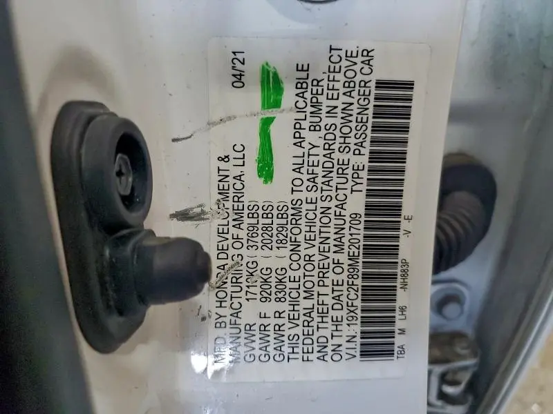 2021 HONDA CIVIC SPORT  