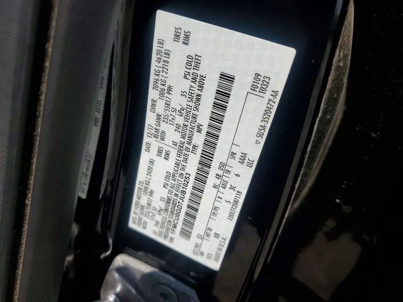 2018 FORD ESCAPE SE  