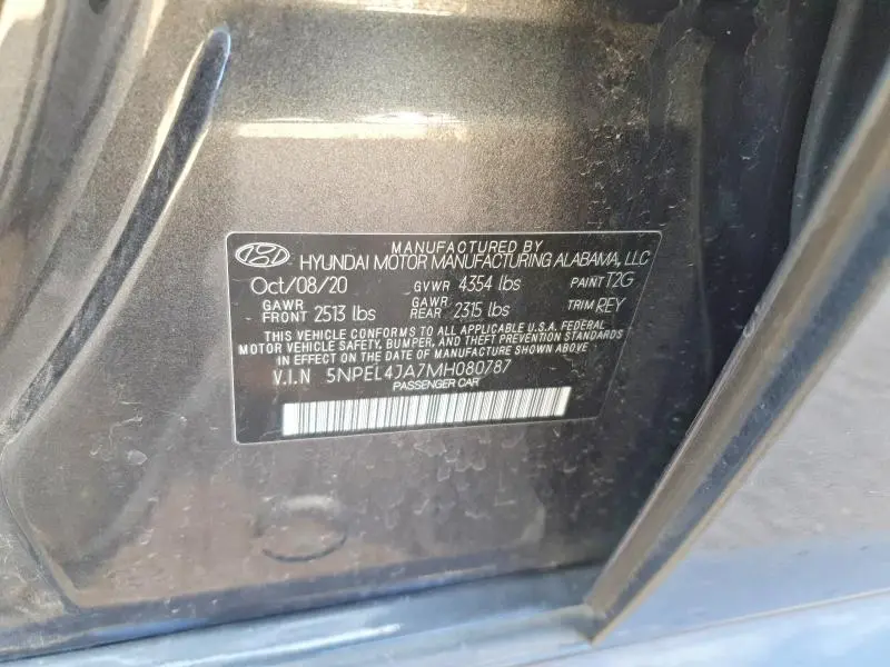 2021 HYUNDAI SONATA SEL  