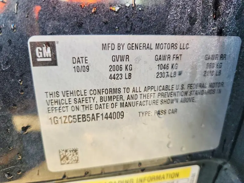 2010 CHEVROLET MALIBU 1LT  