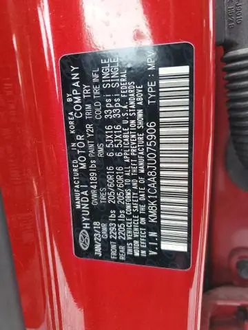 2018 HYUNDAI KONA SE  