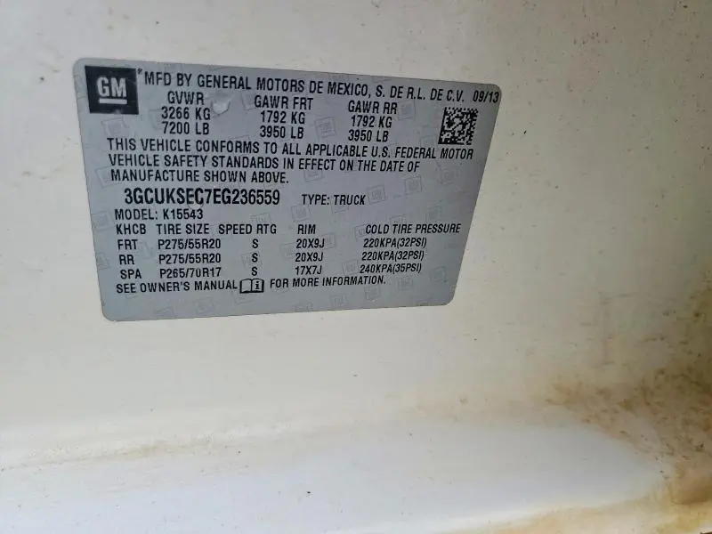 2014 CHEVROLET SILVERADO K1500 LTZ  