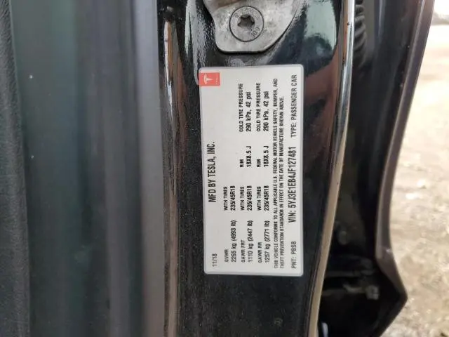 2018 TESLA MODEL 3   