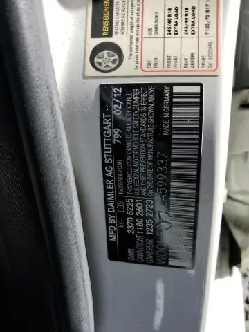 2012 MERCEDES-BENZ E 350 4MATIC  