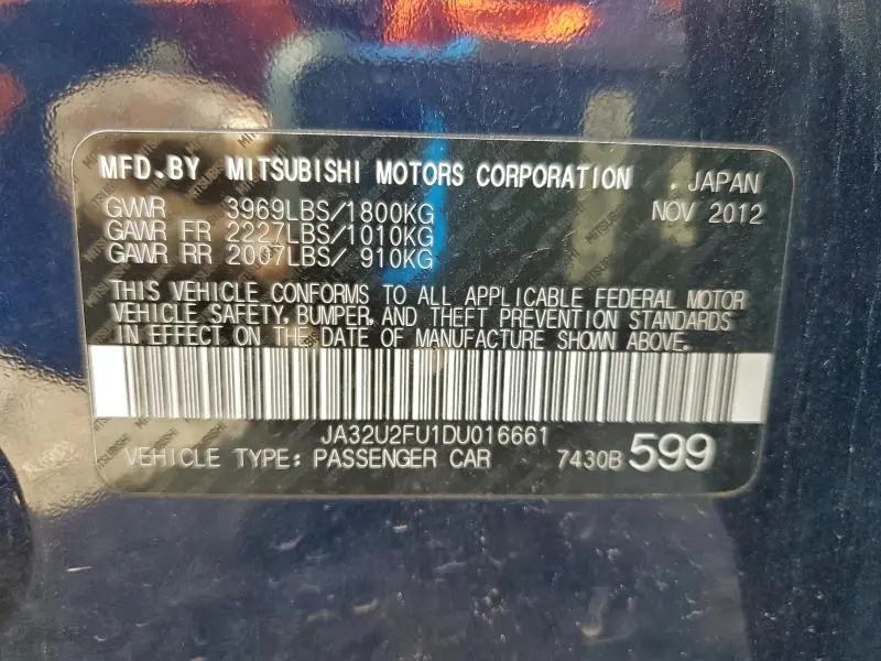 2013 MITSUBISHI LANCER ES/ES SPORT  