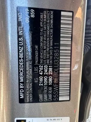 2020 MERCEDES-BENZ C 300 4MATIC  