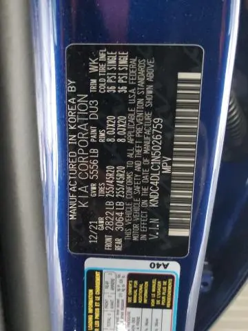 2022 KIA EV6 GT LINE  