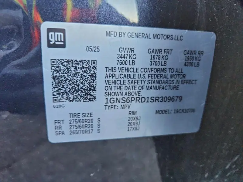 2025 CHEVROLET TAHOE K1500 Z71  