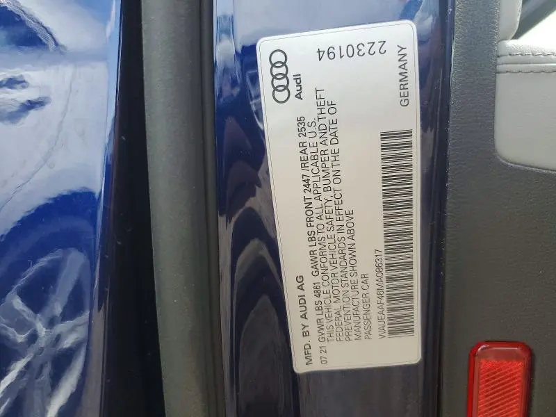 2021 AUDI A4 PREMIUM PLUS 45  