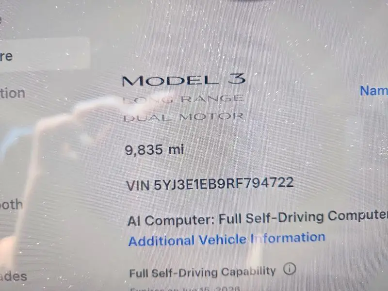 2024 TESLA MODEL 3   