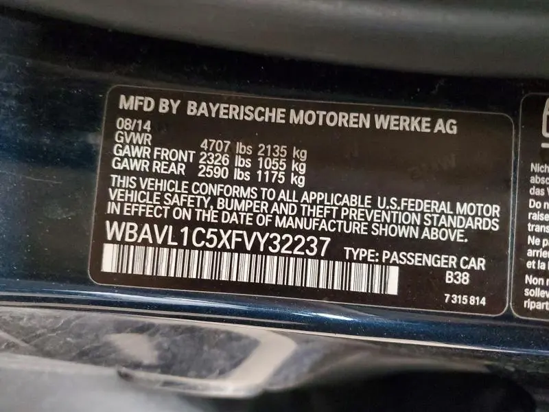 2015 BMW X1 XDRIVE28I  