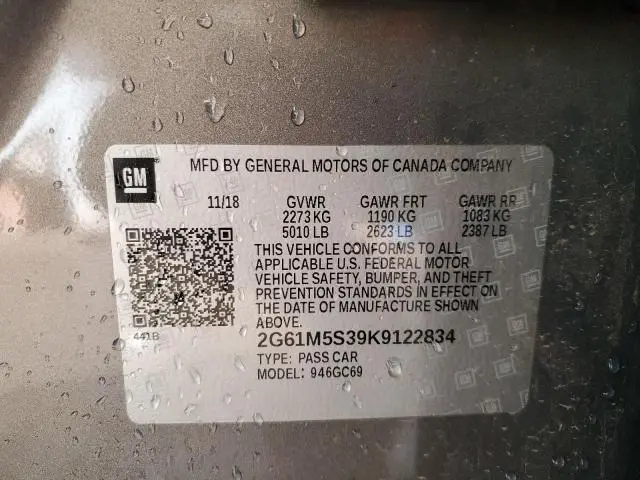 2019 CADILLAC XTS LUXURY  