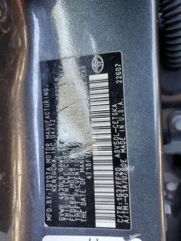 2012 TOYOTA CAMRY BASE  