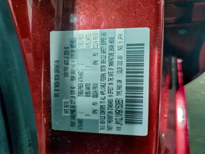 2019 MAZDA 6 TOURING  