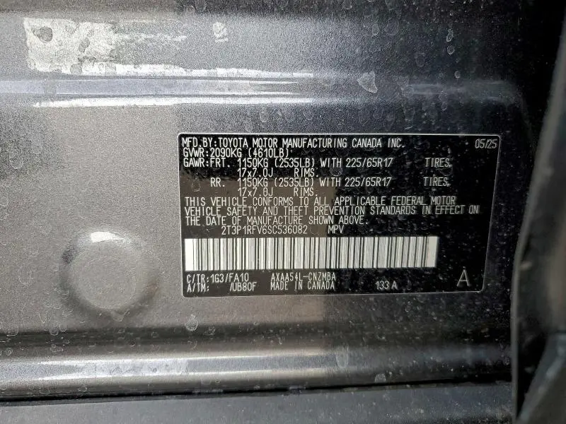 2025 TOYOTA RAV4 XLE  