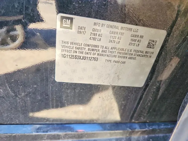 2018 CHEVROLET IMPALA PREMIER  