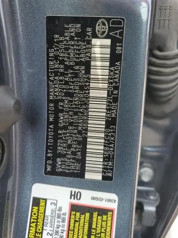 2018 TOYOTA COROLLA L  