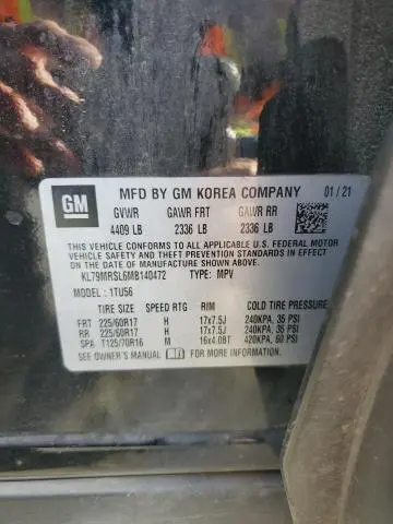 2021 CHEVROLET TRAILBLAZER LT  