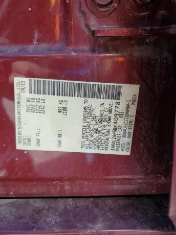 2011 NISSAN ALTIMA BASE  