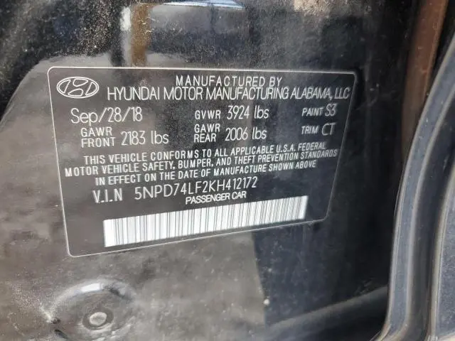 2019 HYUNDAI ELANTRA SE