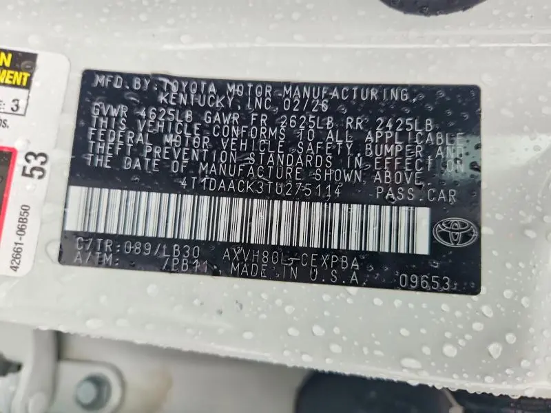 2026 TOYOTA CAMRY XSE  