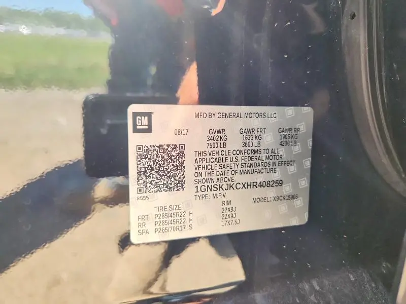 2017 CHEVROLET SUBURBAN K1500 PREMIER  