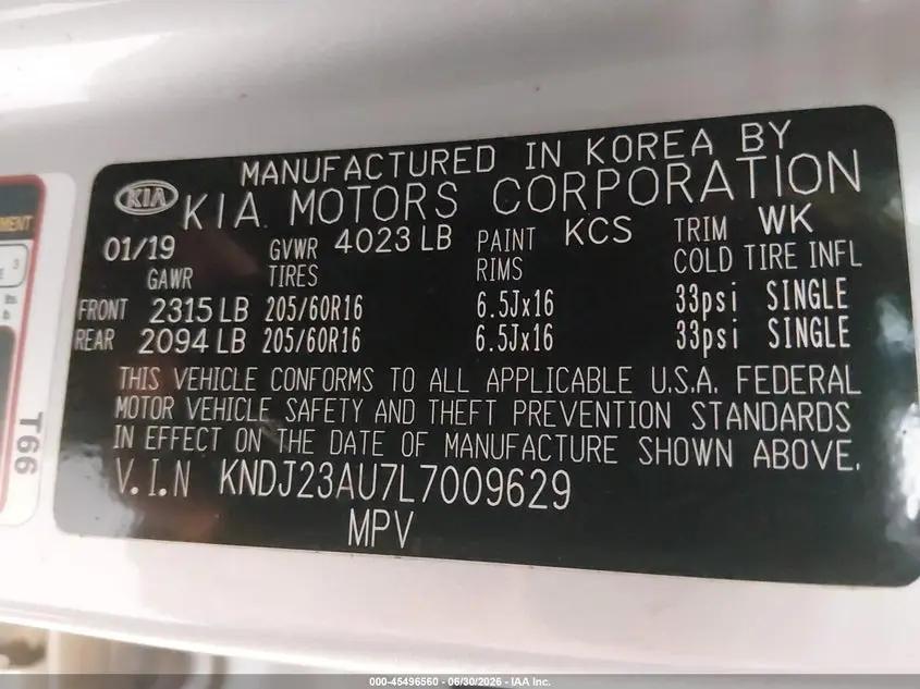 2020 KIA SOUL S