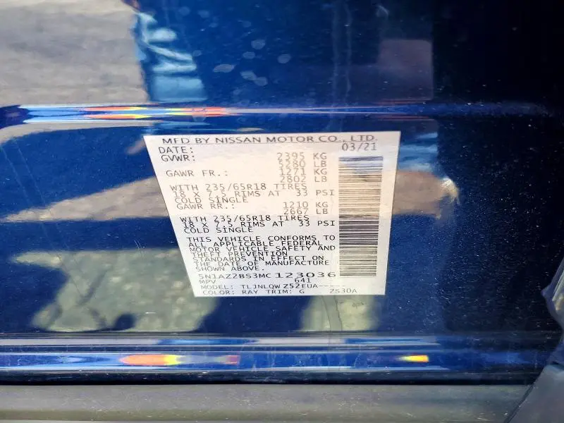 2021 NISSAN MURANO SV  