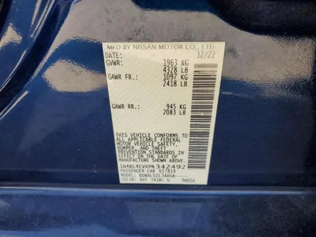 2023 NISSAN ALTIMA SR