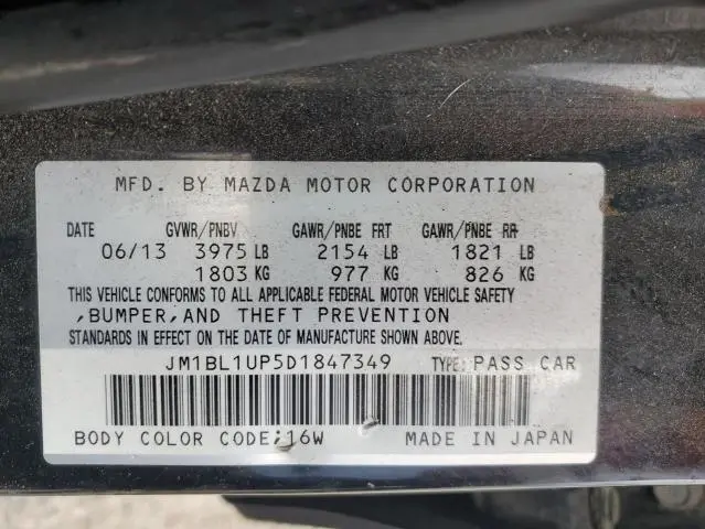 2013 MAZDA 3 I  