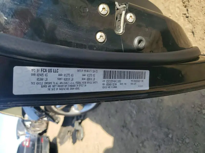 2016 DODGE CHALLENGER R  