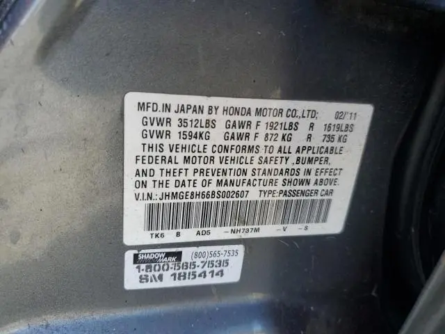 2011 HONDA FIT SPORT  