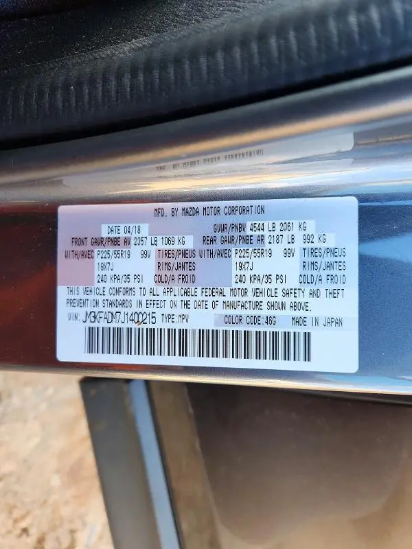 2018 MAZDA CX-5 GRAND TOURING  