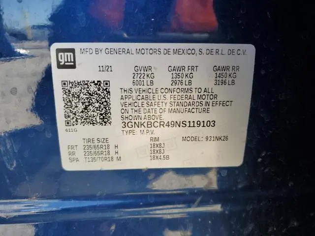 2022 CHEVROLET BLAZER 2LT  