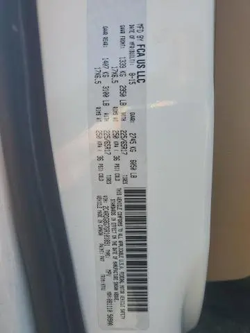 2016 DODGE GRAND CARAVAN SE  