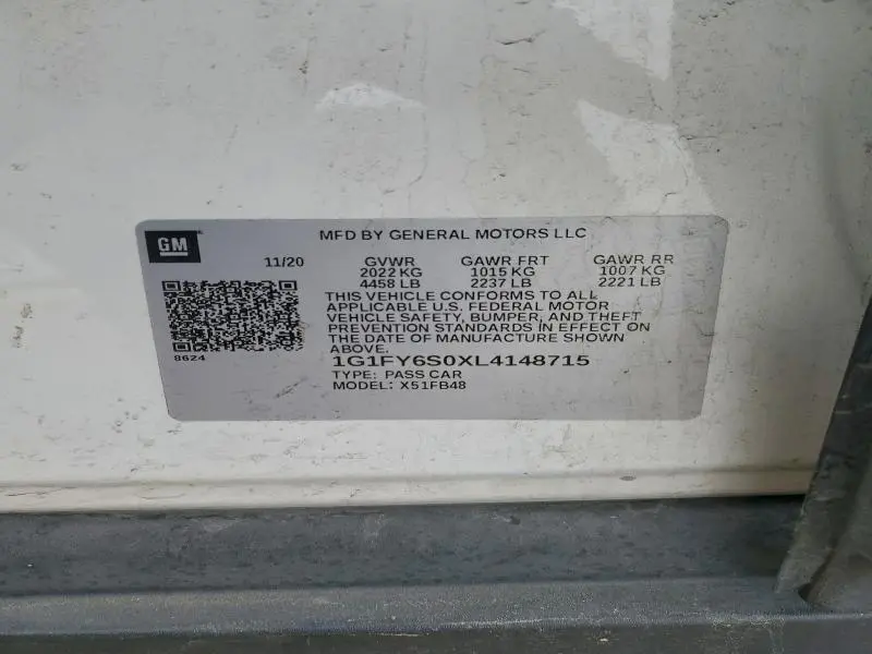 2020 CHEVROLET BOLT EV LT  